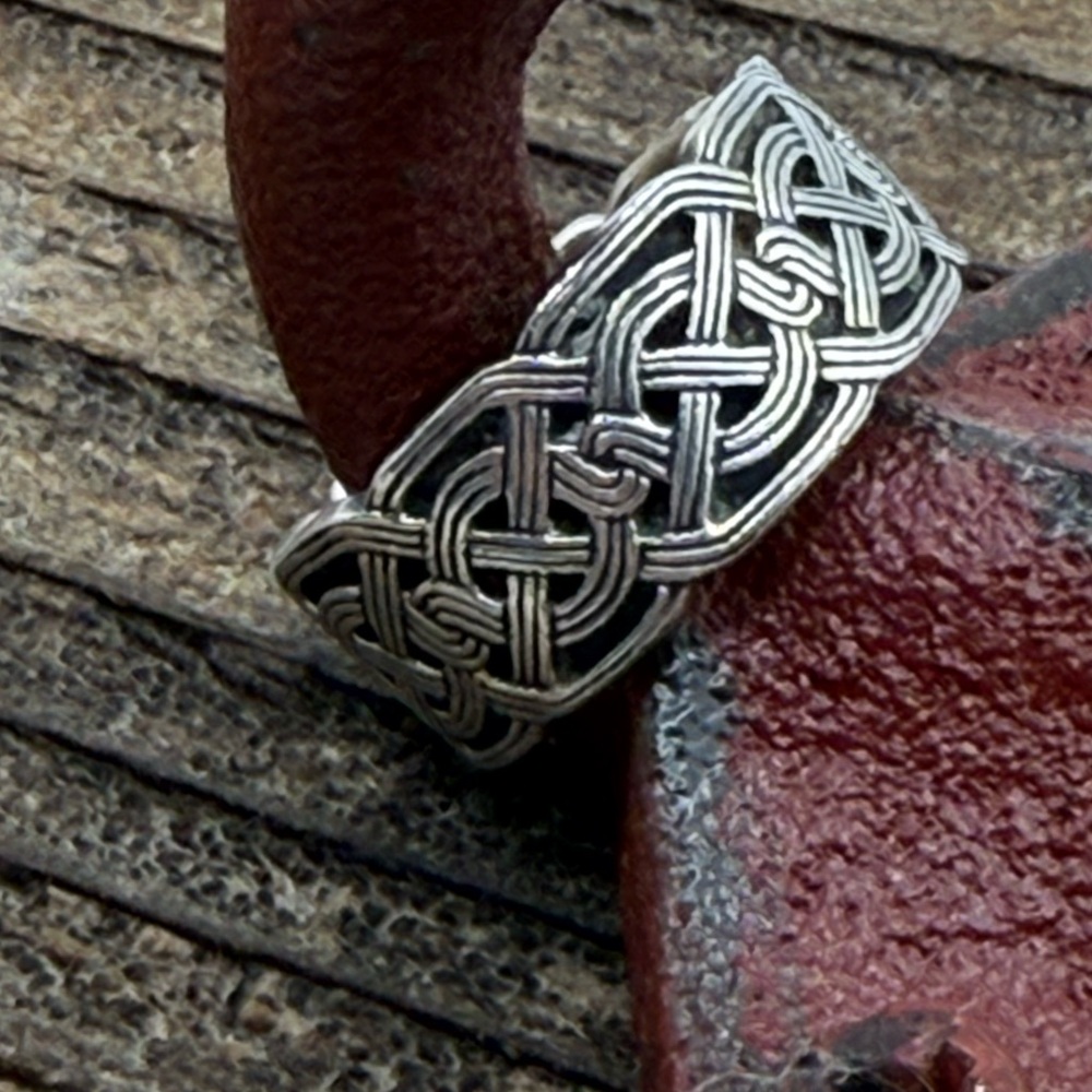 PSCL Peter Stone Vintage Sterling Silver Celtic Knot Band Ring , size 5